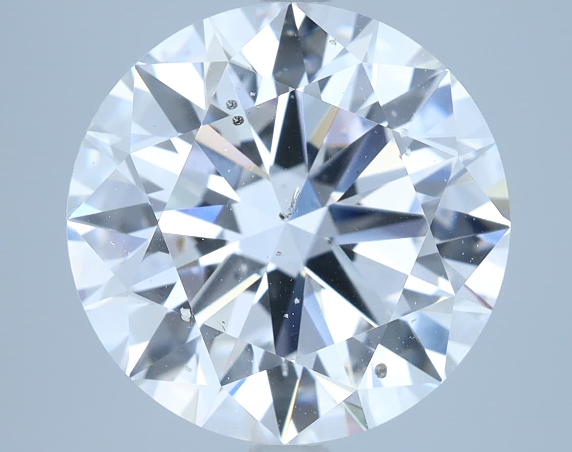 5.34 ct Round, D SI2