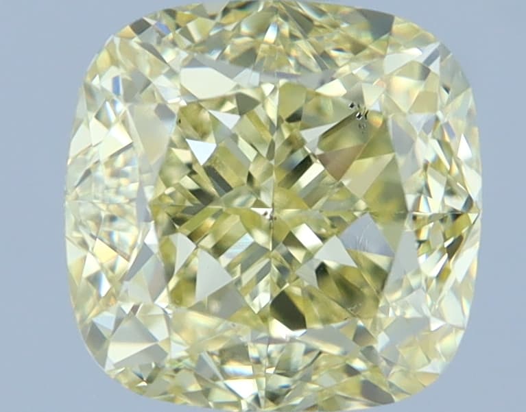 2.15 ct Cushion, Fancy Yellow SI1