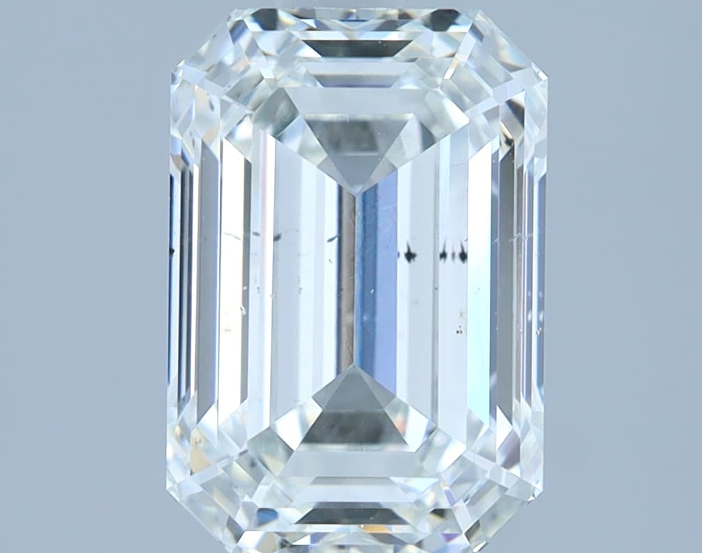 2.2 ct Emerald, D SI1