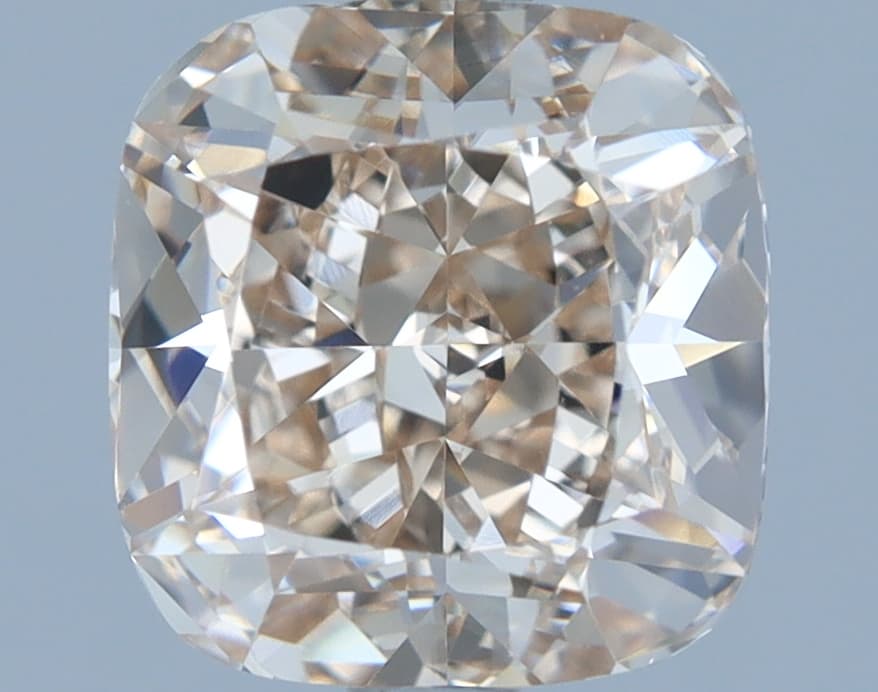 2.06 ct Cushion, Fancy Light Pinkish Brown VS1